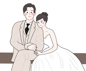 웨딩 일러스트