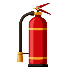 fire extinguisher isolated on white