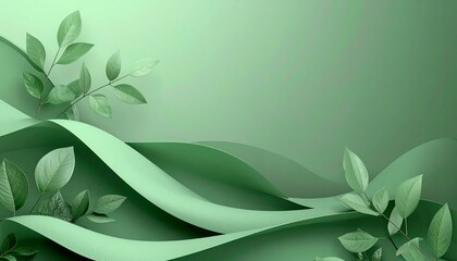 Abstract soft green plant detail