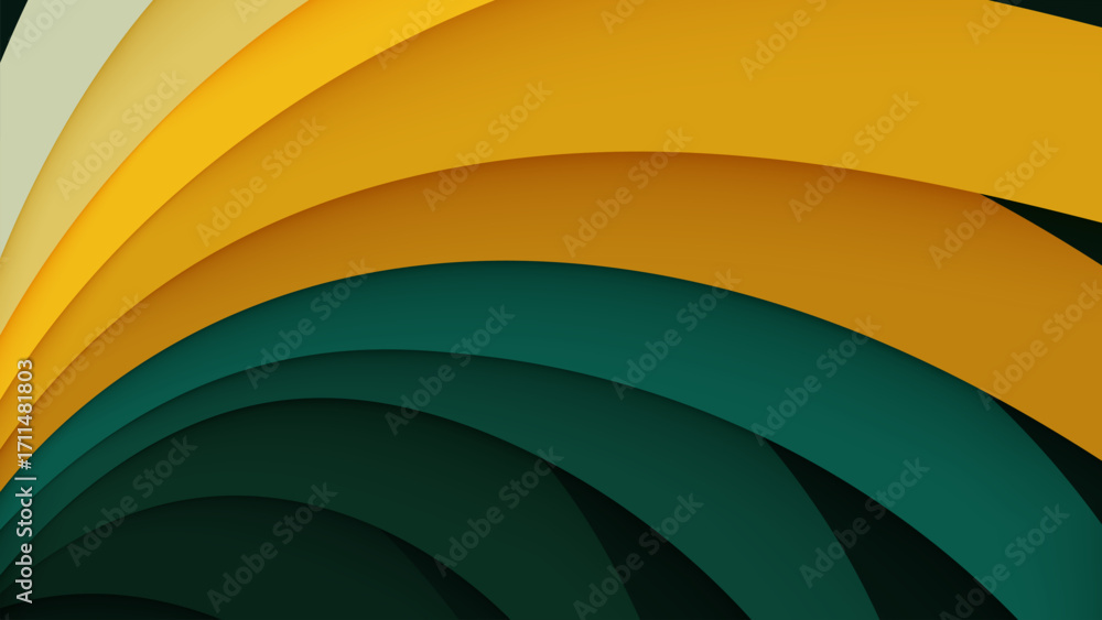 Poster abstract colorful background vector illustration with smooth wave pattern and vibrant design for wal