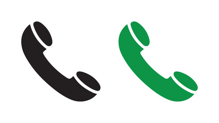 Customer Service Icon – Telephone Receiver Illustration