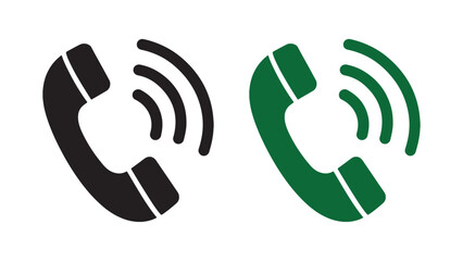 Telephone Receiver Vector – Call Symbol Illustration