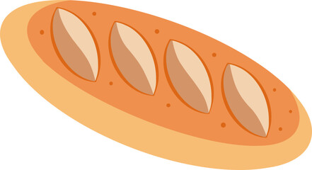 cute bread bakery food vector cartoon illustration
