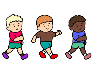 歩く元気な子供たち　男の子セット