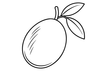 vector illustration of a olive