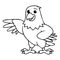 Eagle Cartoon Illustration