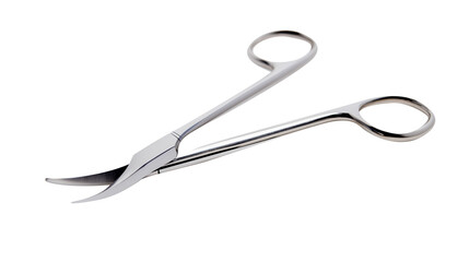 Obraz premium Surgical forceps stainless steel, medical clamp tool, (clean modern detail, transparent isolated background 