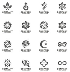 set of vector logos