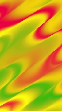 Colorful Video Abstract Gradient Background with Red Yellow Green Flowing Pattern reggae and rasta flag