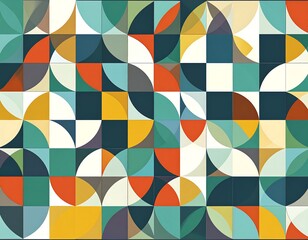 Geometric pattern of colorful shapes
