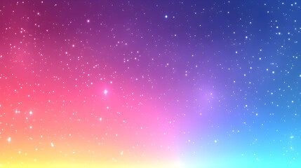 Rainbow Galaxy Abstract Background Illustration