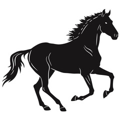 horse silhouette vector