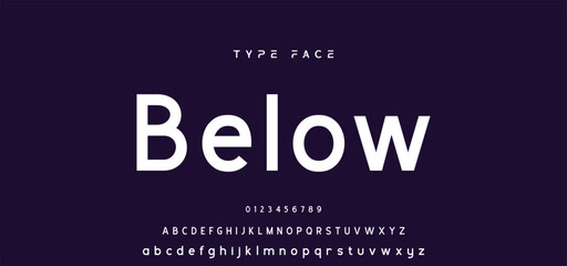 Fototapeta premium modern font alphabet. stylish fonts style. Typography custom logotype fonts.