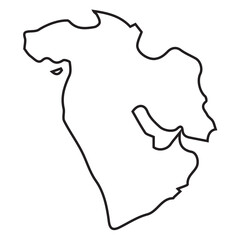 Middle East Map Outline