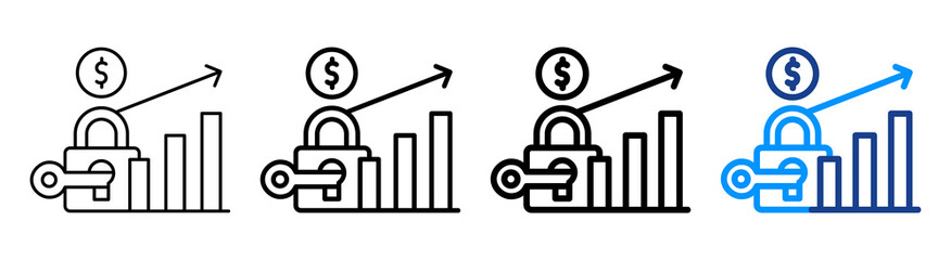 Market Access Icon Different Style Outline Collection Set