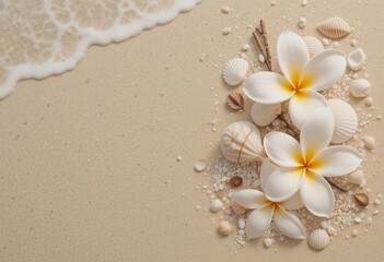 Simple Seaside Frangipani Flowers