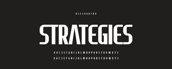 Modern Bold Font. Regular Italic and Number Typography urban style alphabet fonts for fashion, sport, technology, digital, movie, logo design, vector illustration.