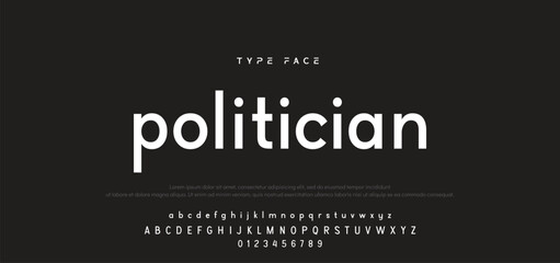 Modern Bold Font. Regular Italic and Number Typography urban style alphabet fonts for fashion, sport, technology, digital, movie, logo design, vector illustration.