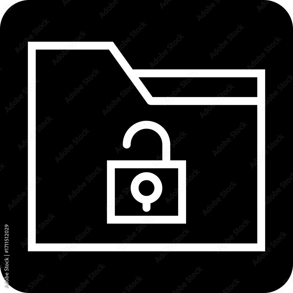 Poster red important folder icon for alerts warnings and priority files