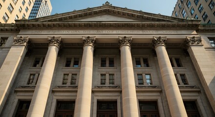 Exterior of city hall building