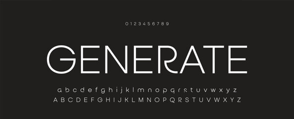 Modern Bold Font. Regular Italic and Number Typography urban style alphabet fonts for fashion, sport, technology, digital, movie, logo design, vector illustration.