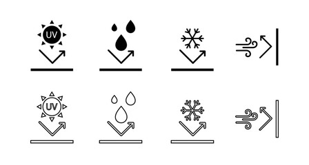 Fabric feature icon set.