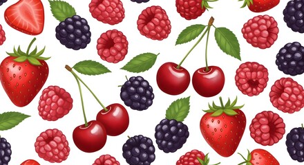 Colorful berry pattern