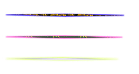 Abstract futuristic glowing neon lines in blue, pink, and yellow-green, isolated on a transparent background PNG, perfect for digital design, overlays, and modern graphic elements.