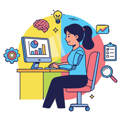 International Day of People With Disability Concept, Disability People Illustration