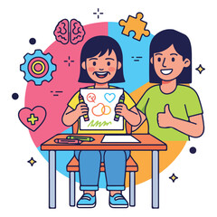 International Day of People With Disability Concept, Disability People Illustration