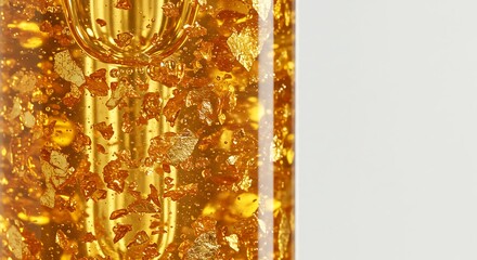 Golden Infusion: Luxurious Liquid Texture