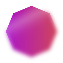 Blurred Purple and Magenta Gradient Octagon with Soft Glow Effect