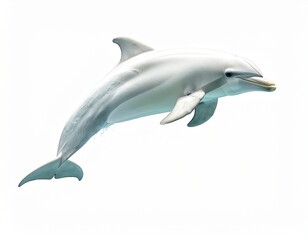 Fototapeta premium dolphin isolated on white background