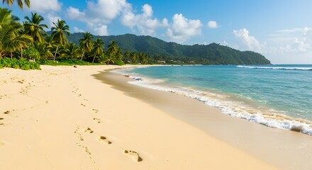 Fototapeta premium Tropical beach scene