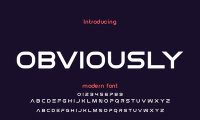 Abstract modern urban alphabet fonts. Typography sport, simple, technology, fashion, digital, future creative logo font. vector illustration.