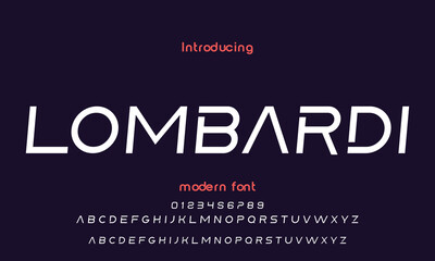 Abstract modern urban alphabet fonts. Typography sport, simple, technology, fashion, digital, future creative logo font. vector illustration.