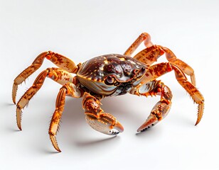 crab on white background
