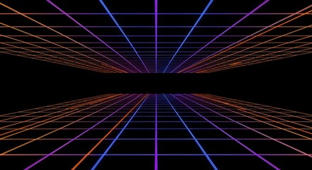 Geometric perspective gridlines