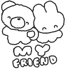 친구 © titi.drawing