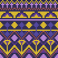 seamless knitted pattern