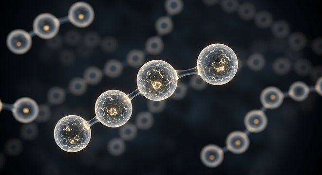 Abstract Molecular Chain - Scientific Visualization