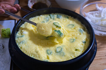 Korean cuisine of the steamed egg