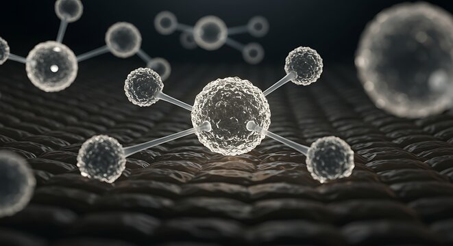 Molecular Structure on Textured Surface: Science Visualization