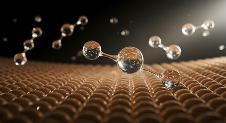 Molecular Bonds on Textured Surface