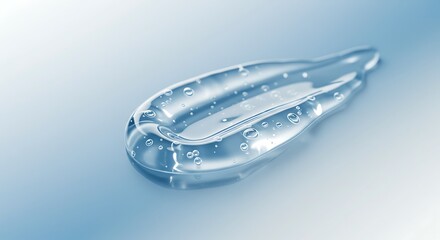 Transparent Gel Swatch: Hydration and Purity