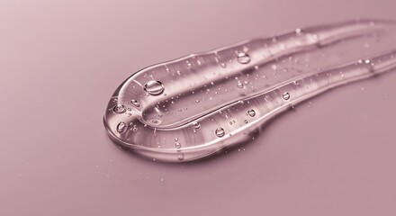 Translucent Gel Swatch on Rose Background