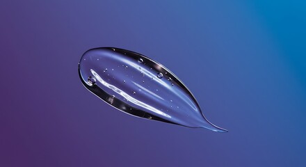 Luminous Purple Gel Swirl: Beauty and Science Aesthetic