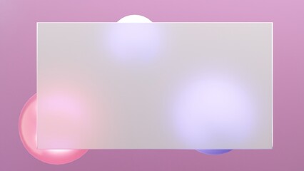 Obraz premium Colorful Glossy Abstract Spheres, Reflective 3D Gradient Geometric Shapes, Futuristic Art Design