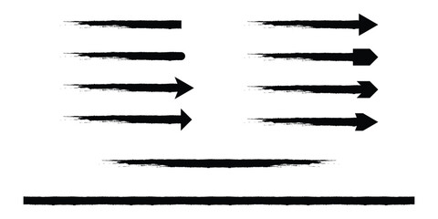 Brush element design vector illustrations.