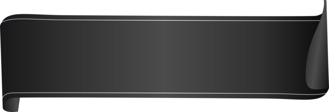 Black Ribbon Banner